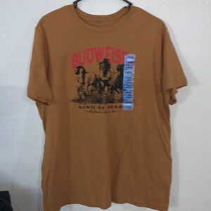 mens budweiser graphic tshirt L
